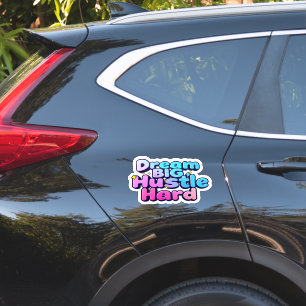 "Bold Dream Big Hustle Hard Star Sticker" Aufkleber