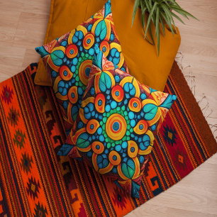 Bold Ethnic Mandala Kissen