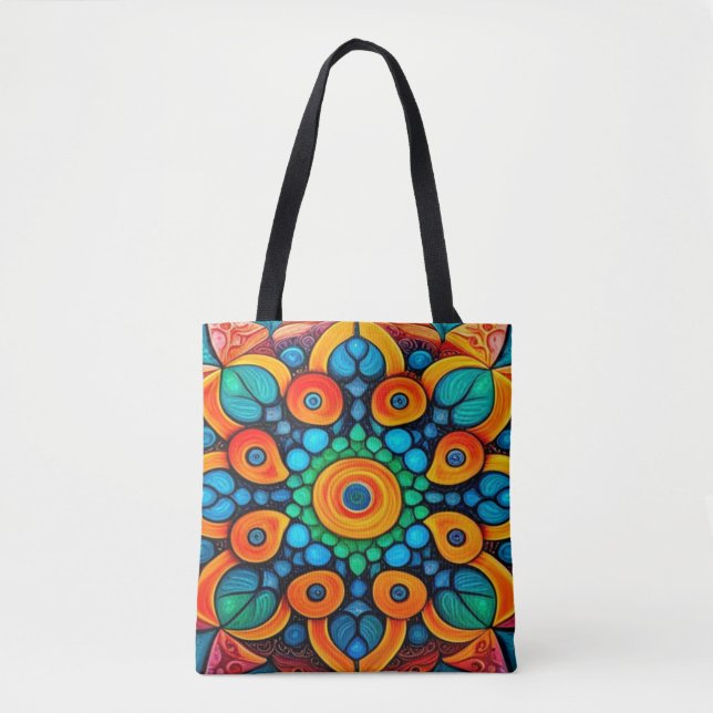 Bold Ethnic Mandala Tasche (Vorderseite)