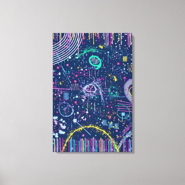 Bold Explorer: Abstract Maximalism  Leinwanddruck (Vorderseite)