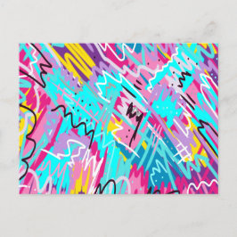 Bold Expressions Abstrakt Art Postkarte