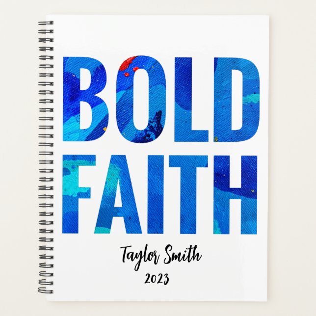 Bold Faith Inspiration Christian Planner (Devant)