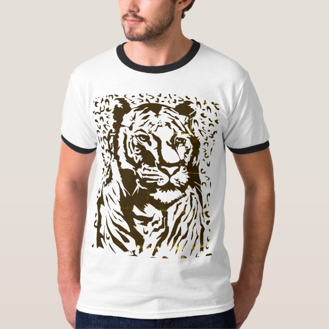 Bold & Fierce Tiger T - Shirt (Vorderseite)