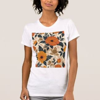 Bold Floral Geometry Women's T - Shirt
