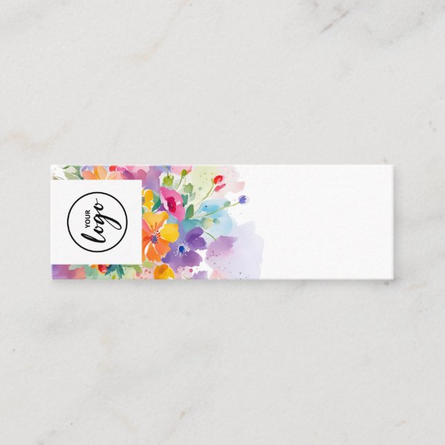 Bold Floral Perfume Tester Mini Visitenkarte (Vorderseite)