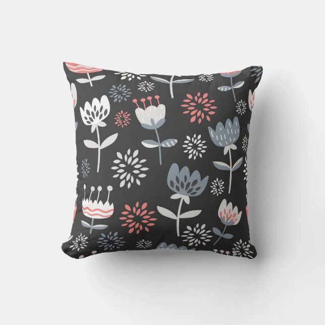 Bold Floral Symphony Kissen (Vorderseite)