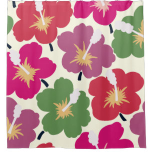 Bold Florals Multicolored Duschvorhang