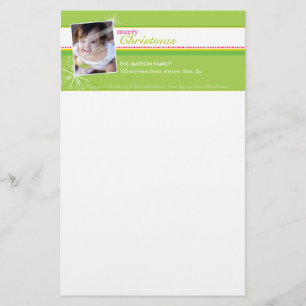 BOLD FOTO CHRISTMAS NOTEPAPER: brightlyflakch 2 Briefpapier