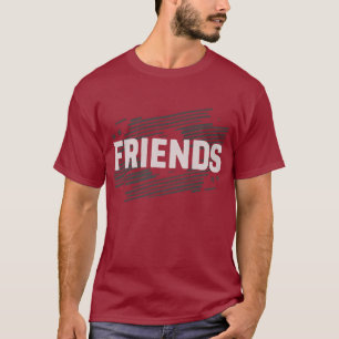Bold Friends Typografy T-Shirt