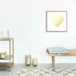Bold Full Gold Heart Foliendrucke<br><div class="desc">Fettdruck mit vollem Gold-Herz-Foil</div>