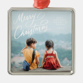 Bold Fun Hand Briefe frohe Weihnachten Ornament Aus Metall