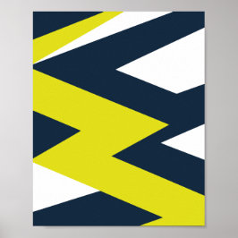 Bold Geometric Abstrakt Pattern Poster