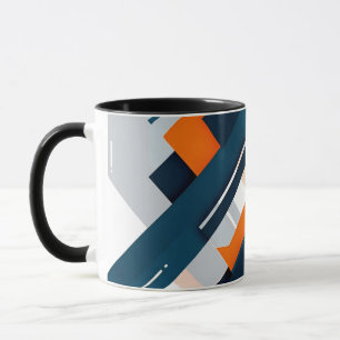 Bold Geometric Burst Tasse