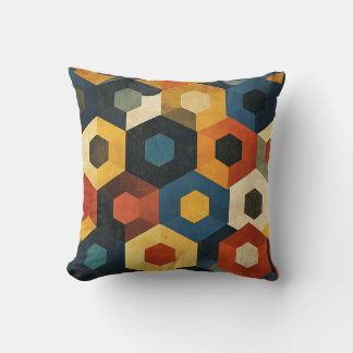 Bold Geometric Harmony Cushion Kissen