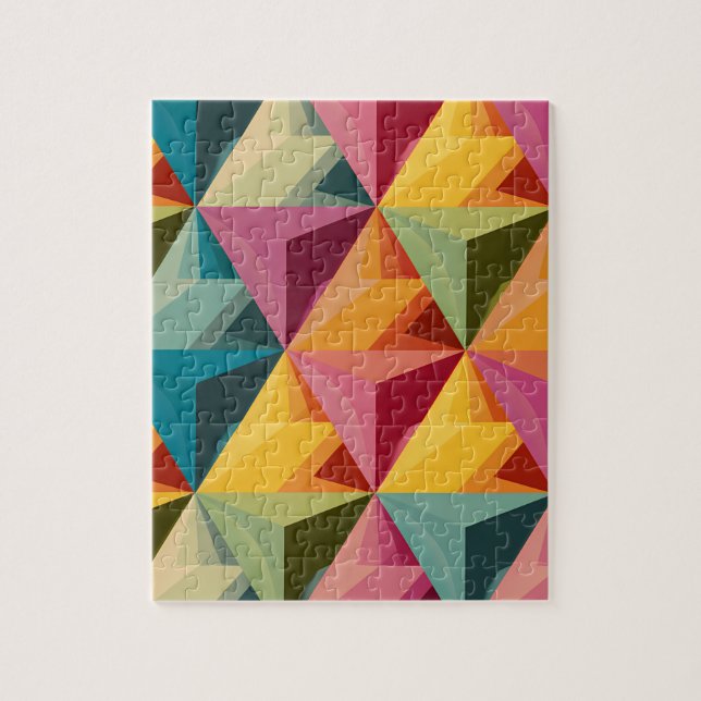 Bold Geometric Triangle Pattern  (Vertikal)