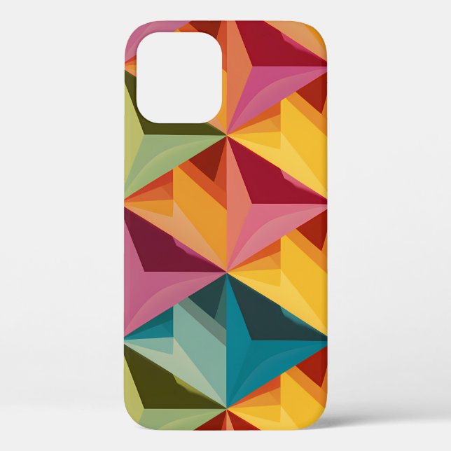 Bold Geometric Triangle Pattern  Case-Mate iPhone Hülle (Rückseite)