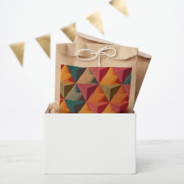 Bold Geometric Triangle Pattern Geschenktütchen