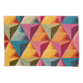 Bold Geometric Triangle Pattern Kissenbezug