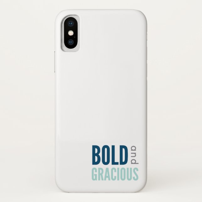 Bold & Gracious iPhone X Fall Case-Mate iPhone Hülle (Rückseite)