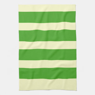 BOLD GRAPHIC GREEN STRIPES CHRISTMAS HOLIDAY GESCHIRRTUCH