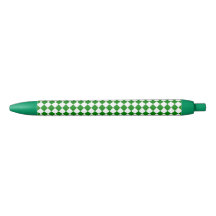 Bold Green and White Chevron Pattern Classic