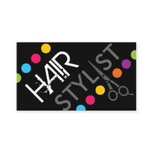 Bold Hair Stylist Business Card