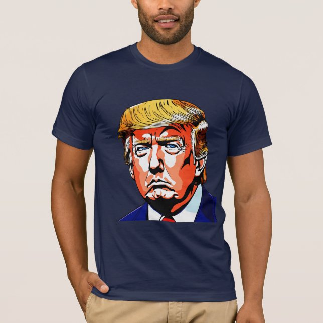 Bold & Iconic Donald Trump Graphic T-Shirt (Vorderseite)