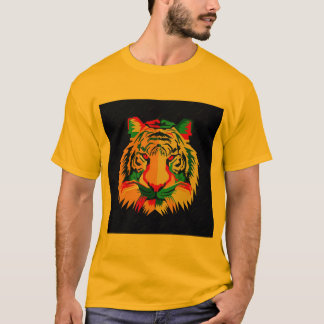 "Bold in Yellow: Lion Logo T-Shirt für den französ