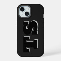 Bold Initials Personalisiert iPhone 15 Fall
