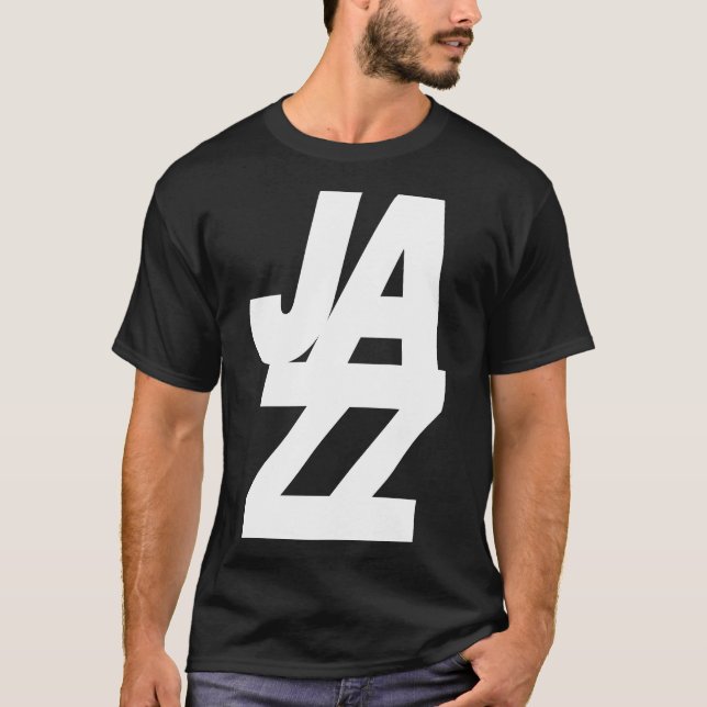 Bold Jazz Music logo design T-Shirt (Vorderseite)