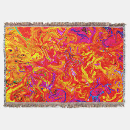 Bold Lava Colors Abstract Design Decke