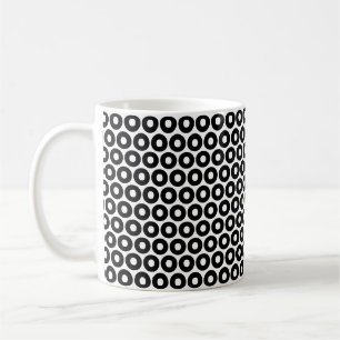 Bold Letter O Pattern Alphabet Kaffeetasse