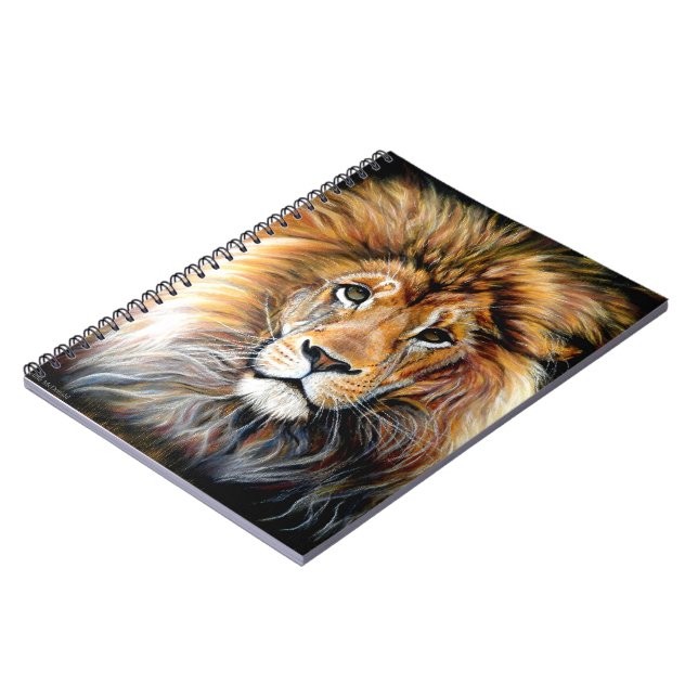 Bold Lion Spiral Notebook Notizblock (Linke Seite)
