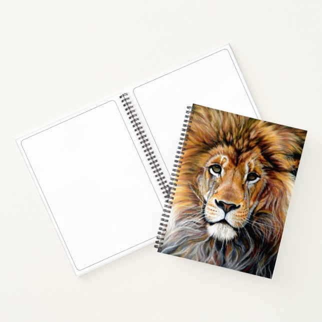 Bold Lion Spiral Sketch Pad Notizbuch (Innenseite)