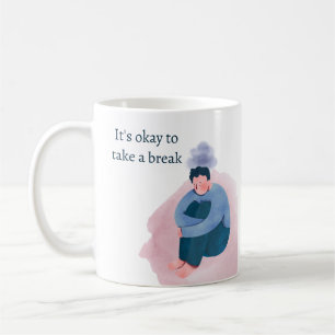 Bold Mental Health Fortschritt statt Perfektion Kaffeetasse