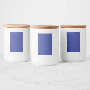Bold Minimal Wedding Einladung in Deep Blue Lebensmitteletikett