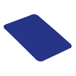 Bold Minimal Wedding Einladung in Deep Blue Magnet