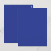 Bold Minimal Wedding Einladung in Deep Blue