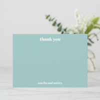 Bold Minimalistisch Aqua Blue Retro Custom Wedding