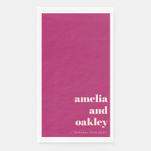 Bold Minimalistisch Berry Retro Custom Wedding