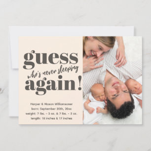 Bold Minimalistisch Foto Twins Birth