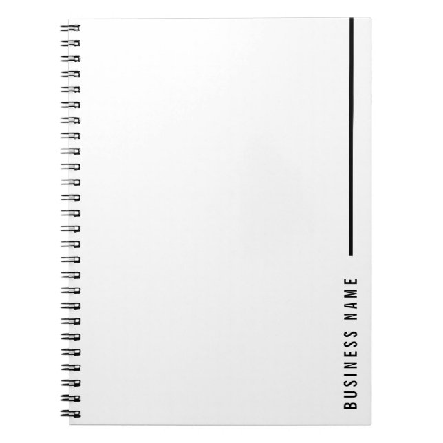 Bold Minimalistisch Modern Company Typografy Busin Notizblock (Vorderseite)