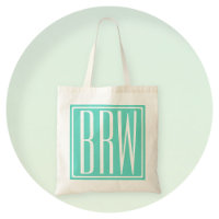 Bold Modern 3 White On Aqua