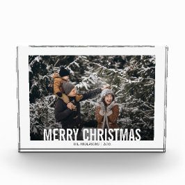 Bold Modern Christmas Holiday Foto Block