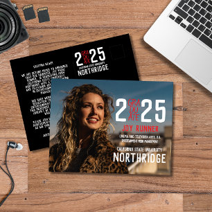 Bold Modern Class of 2025 Foto Abschluss Postkarte