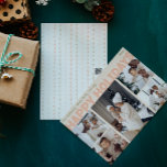 Bold Modern Coral Five Foto Happy Feiertagskarte<br><div class="desc">Senden Sie herzliche Wünsche in dieser Urlaubssaison mit dieser einzigartigen und niedlichen, modernen Koralle 5 Foto glücklichen Urlaubskarte. Das schlichte und minimalistisch gestaltete Design ist in hellrosa, pastellfarbenen Korallen, Salbei, Rot und Pfirsichfarben inspiriert. Dieses Design feiert den festlichen Geist des Dezember und bringt jedem Anlass eine fröhliche und lustige Touch....</div>