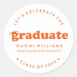 BOLD MODERN RETRO GRADUATE | ABSCHLUSS STICKER