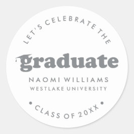 BOLD MODERN RETRO GRADUATE | ABSCHLUSS STICKER