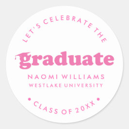 BOLD MODERN RETRO GRADUATE | ABSCHLUSS STICKER