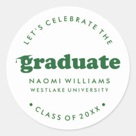 BOLD MODERN RETRO GRADUATE | ABSCHLUSS STICKER